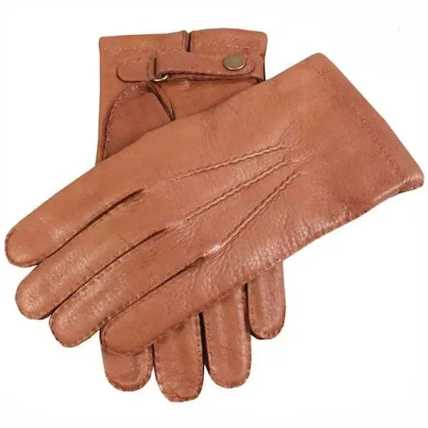 40% OFF - DENTS Canterbury Cashmere-Lined Deerskin Leather Gloves - Mens - Havana - Size: 10 & 10.5