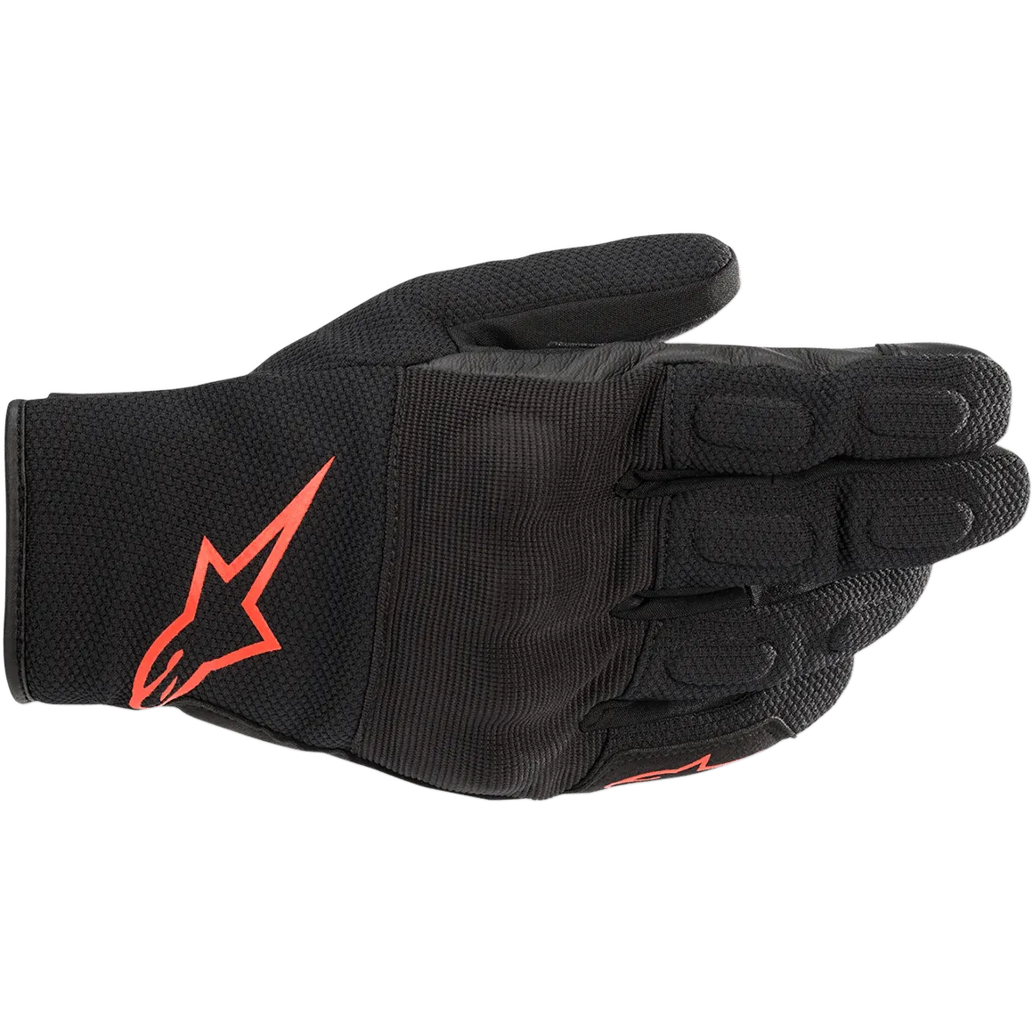 Alpinestars S-Max Drystar Gloves - Black/Red Fluorescent