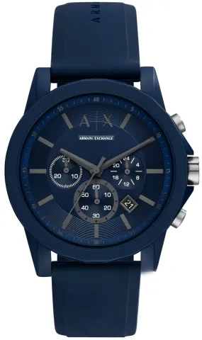 Armani Exchange Outerbanks Chronograph Quartz Blue Dial Men's Watch AX7128