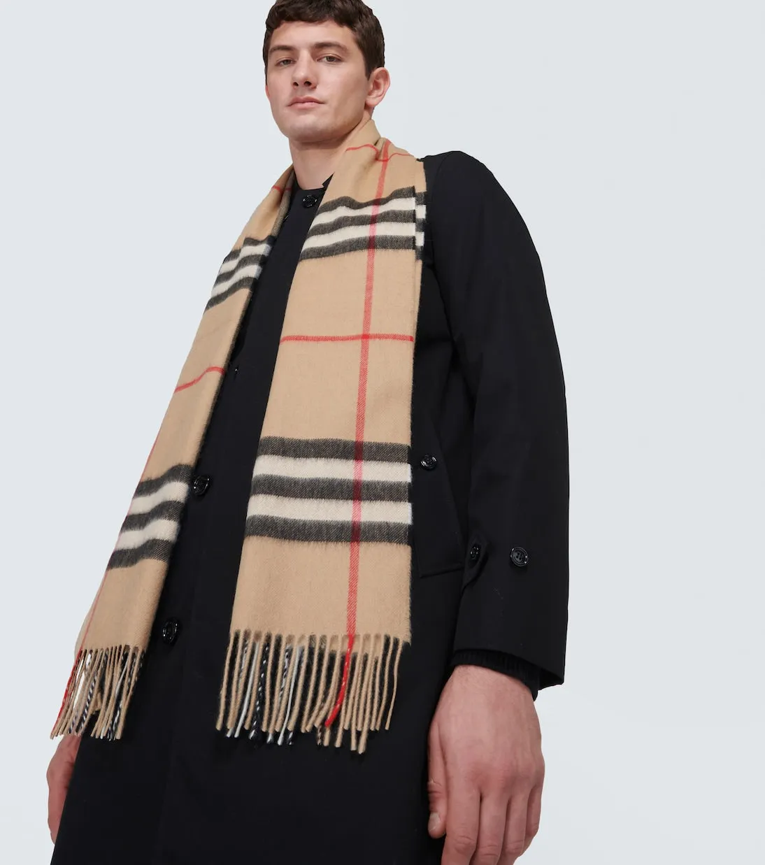 Burberry cashmere scarf, beige