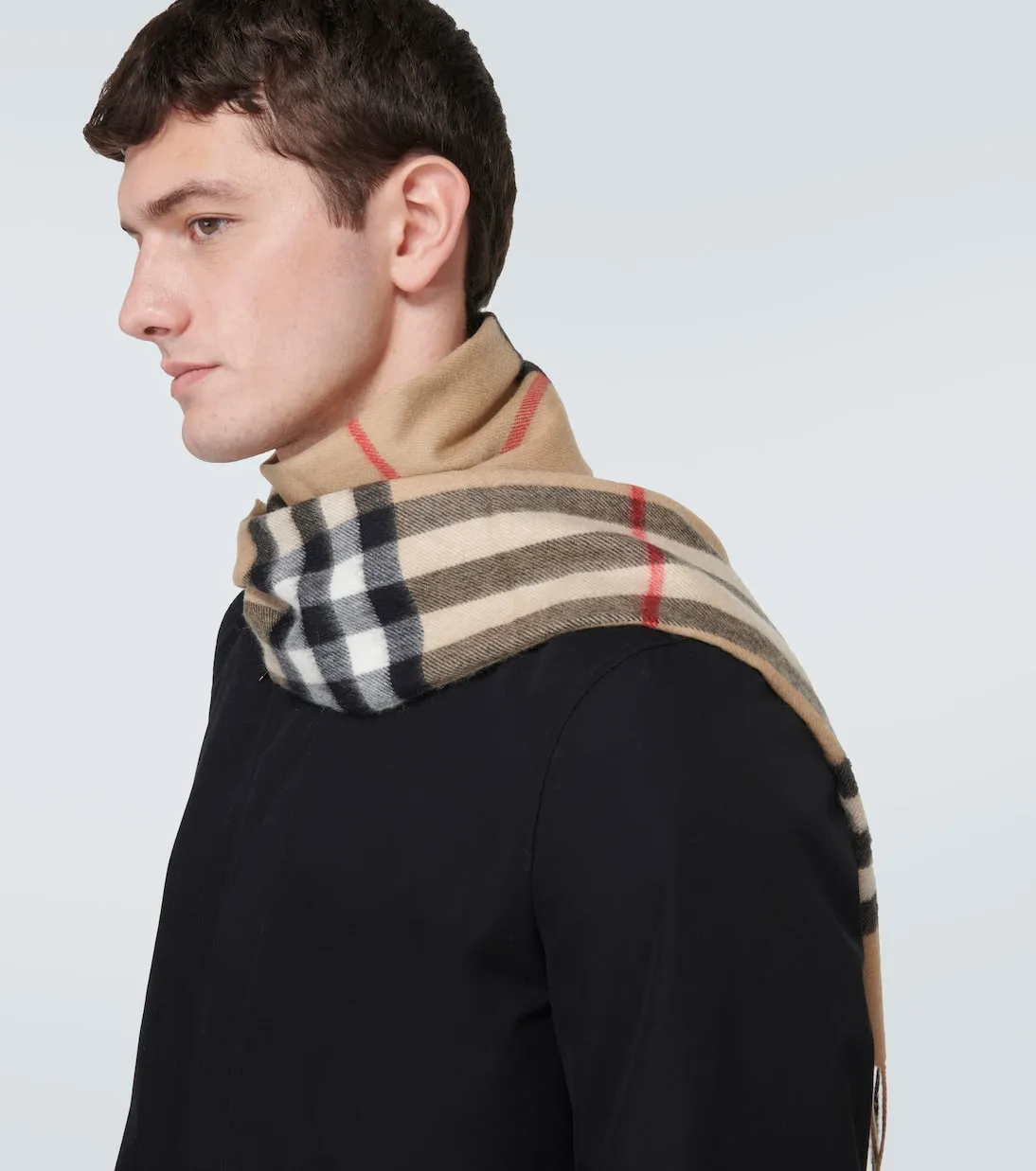 Burberry cashmere scarf, beige