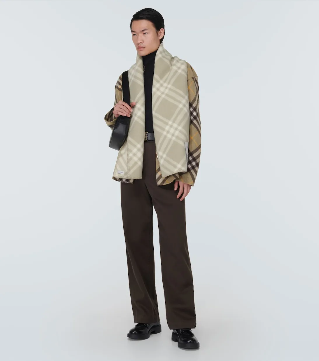 Burberry check wool scarf Burberry, beige