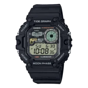 Casio, Men’s Watch Digital, Black Dial Black Resin Band, WS-1700H-1AVDF