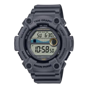 Casio Men's Watch Digital, Grey Dial Grey Resin Strap, WS-1300H-8AVDF