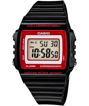 Casio, Men’s Watch Digital, Red Dial Black Resin Band, W-215H-1A2VDF