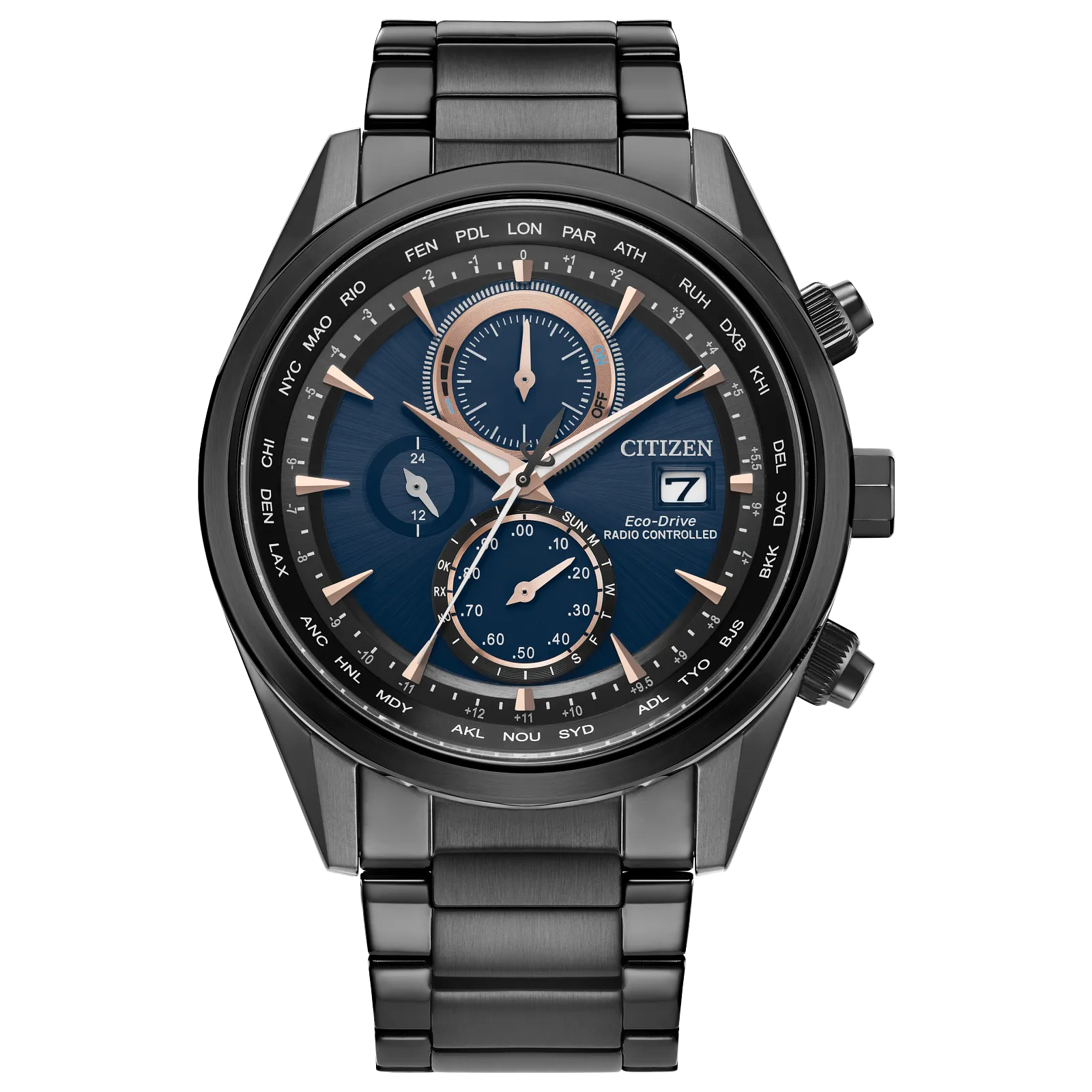 Citizen Eco Drive Sport Luxury A-T Black Watch AT8265-57L