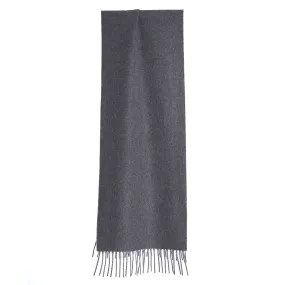 DARK GREY AND DOUBLE-FACE SCARF