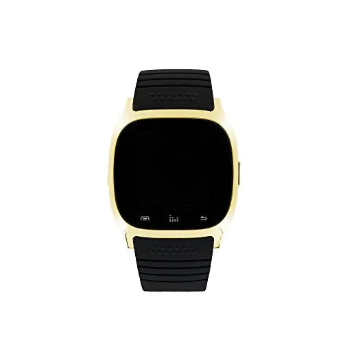 Eclock Ek-B5 Montre Connectee Gold/black Silicone Strap Smart Watch By Eclock For Unisex - 1 Pc Watch  1 Pc