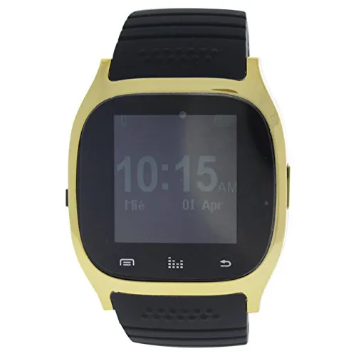 Eclock Ek-B5 Montre Connectee Gold/black Silicone Strap Smart Watch By Eclock For Unisex - 1 Pc Watch  1 Pc