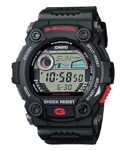 G-Shock Men's Watch Digital, Grey Dial Black Resin Band, G-7900-1DR