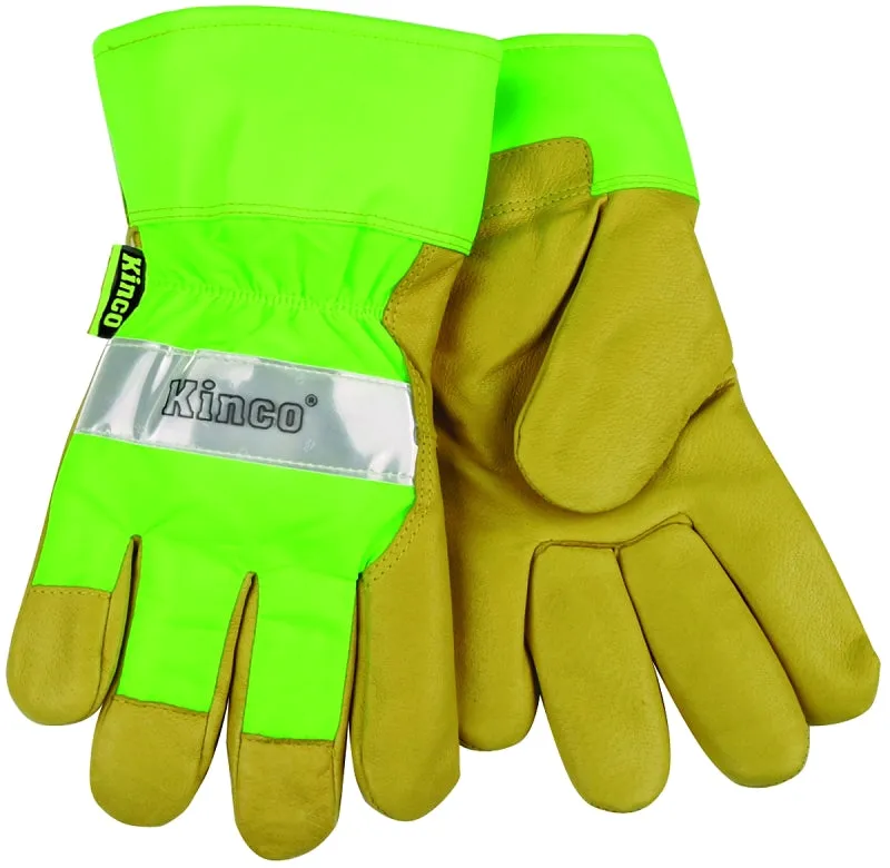 Heatkeep 1939-M Work Gloves, Men's, M, Wing Thumb, Green/Palamino :PR: QUANTITY: 1