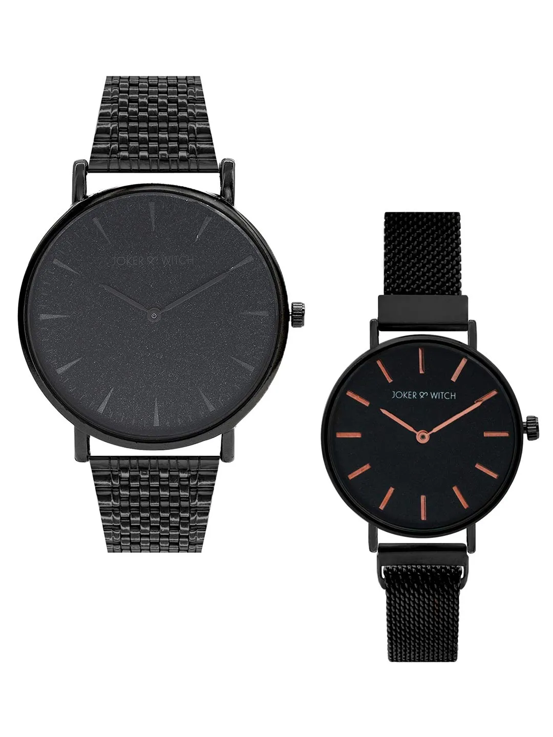 Joker & Witch Shawn & Camila Couple Watch Gift Set for Men and Women