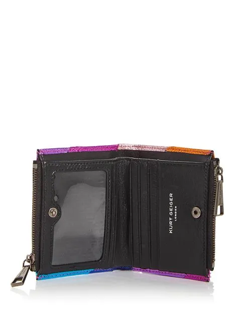 KURT GEIGER LONDON Multi-Stripe Leather Wallet, Multi