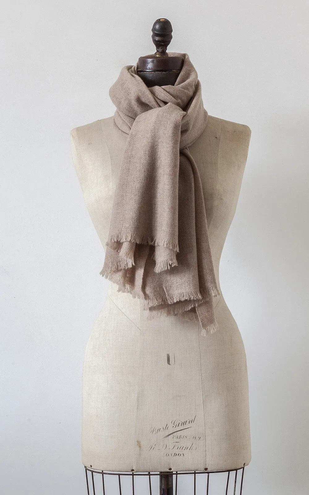 Large Hand Loomed Cashmere Scarf