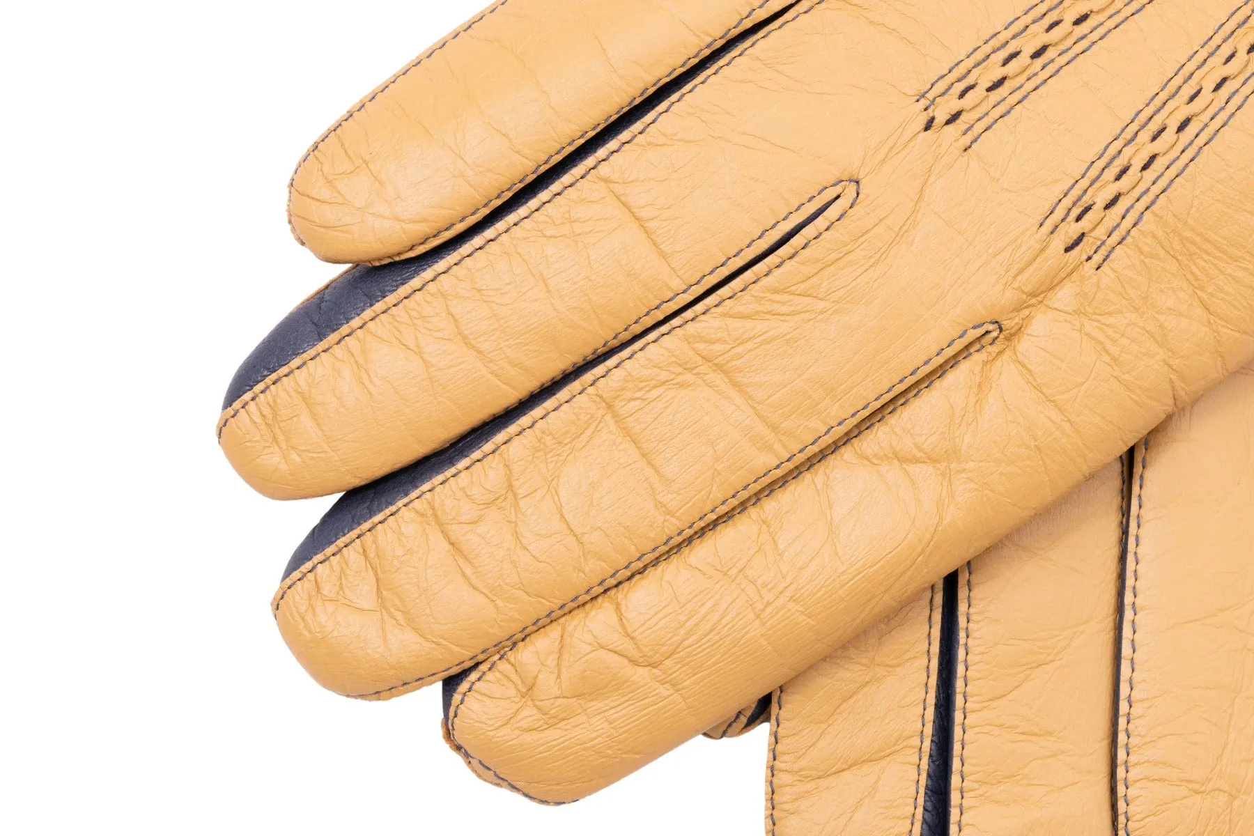 Light Tan Touchscreen Lamb Nappa Gloves