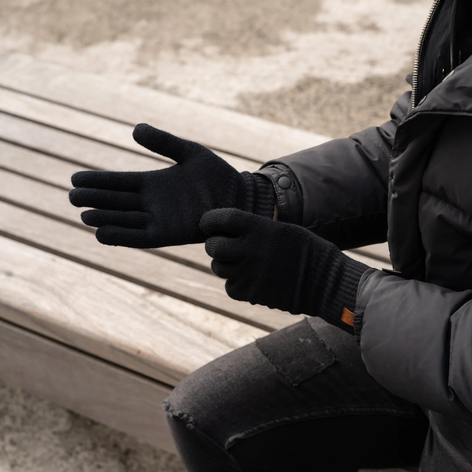 Men's Knit Gloves Merino