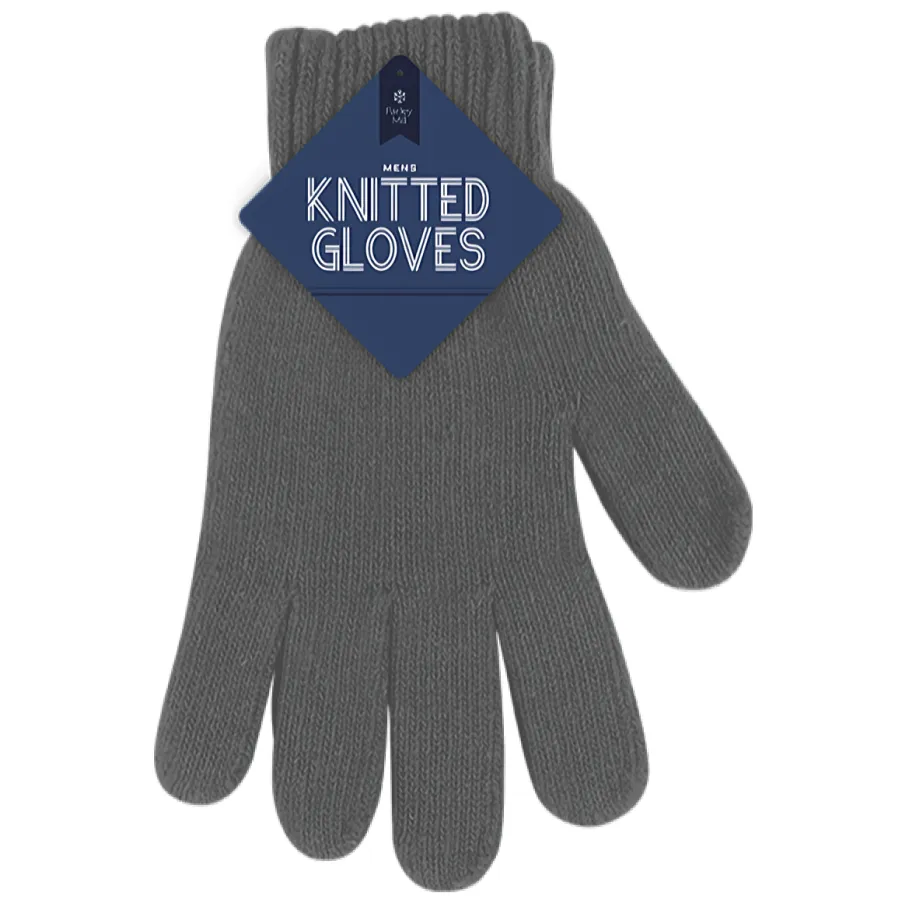 Mens Knitted Wool Gloves (Colour Options)