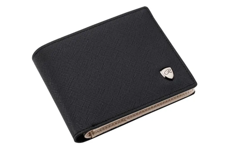 Men's Leather Open Multi Card Position Wallet