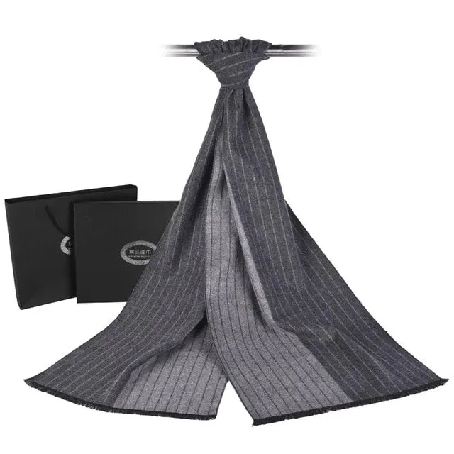 Men's Luxury Cashmere Soft Tassel Scarf