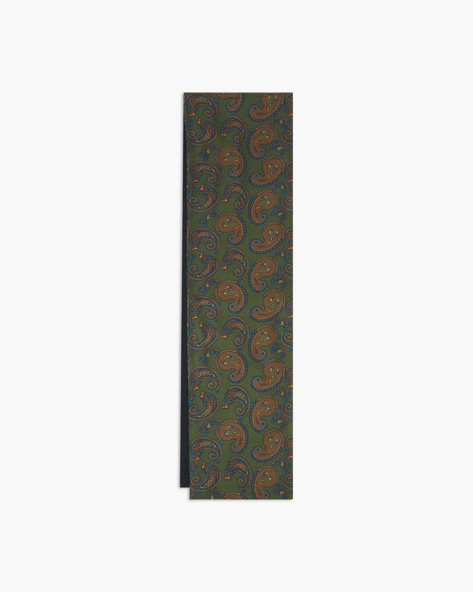 Men's Wool-Backed Silk Dress Scarf in Paisley - The Carlisle