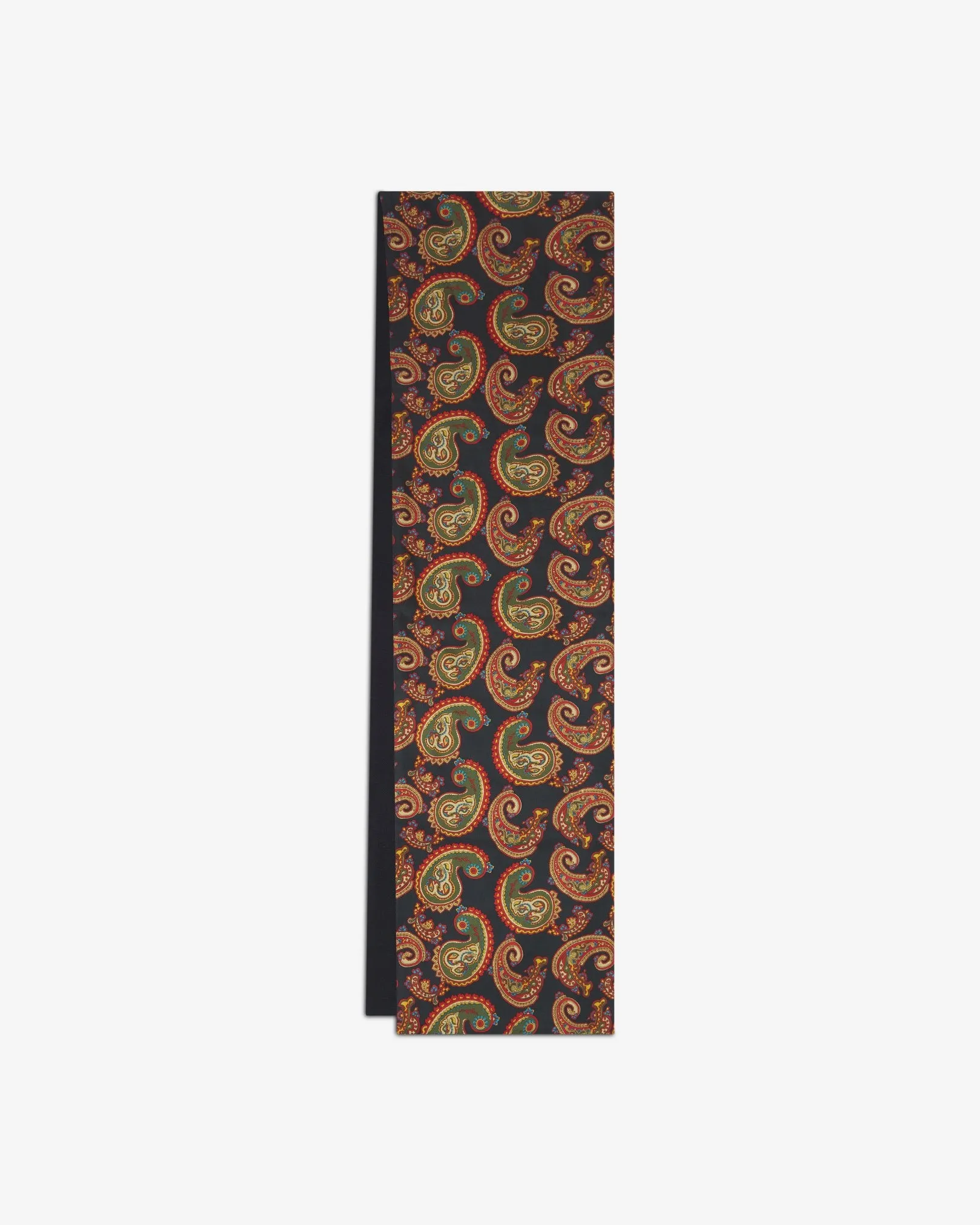 Men's Wool-Backed Silk Dress Scarf in Paisley - The Portland