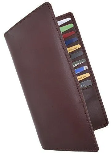 Moga Genuine Leather Men's Deluxe Bifold Multi Credit Card Case ID Wallet