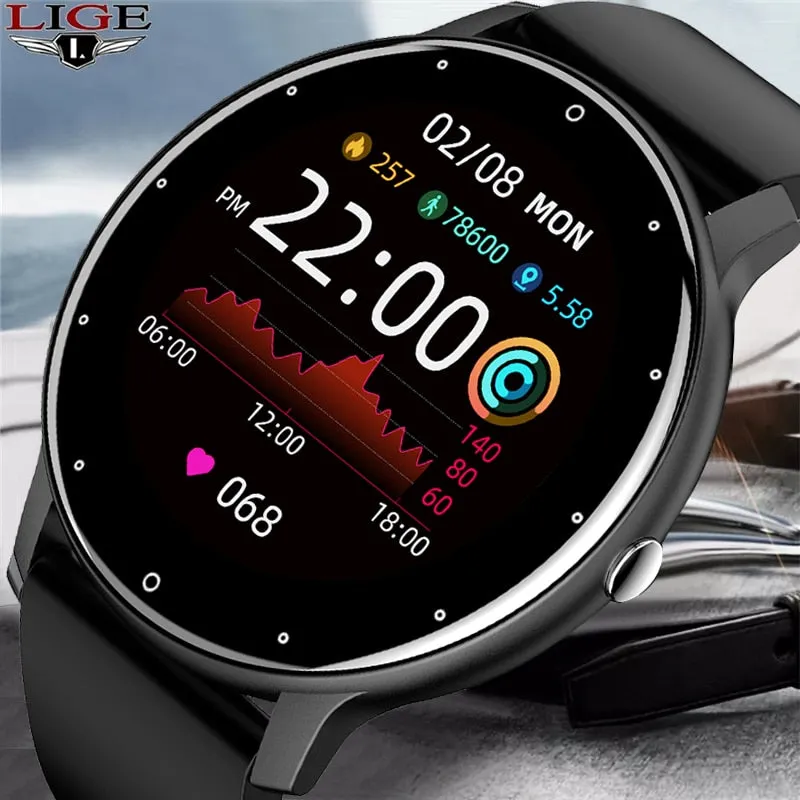 New Smart Watch Men Full Touch Screen Sport Fitness