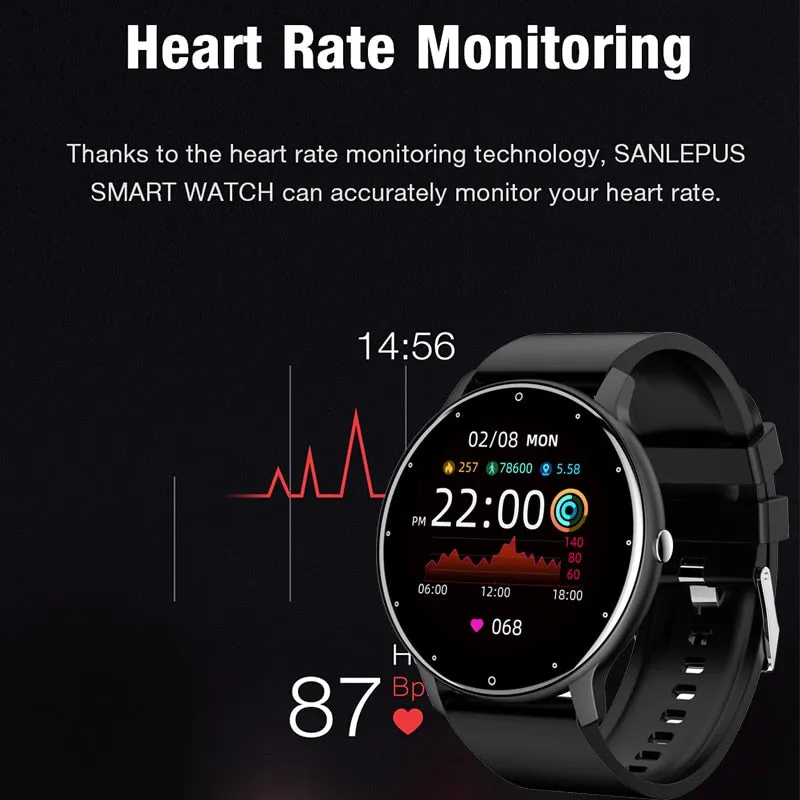 New Smart Watch Men Full Touch Screen Sport Fitness