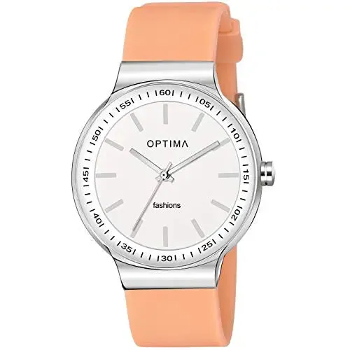 Optima Watch Men's Water Resistant Analogue Quartz Watches(Orange)