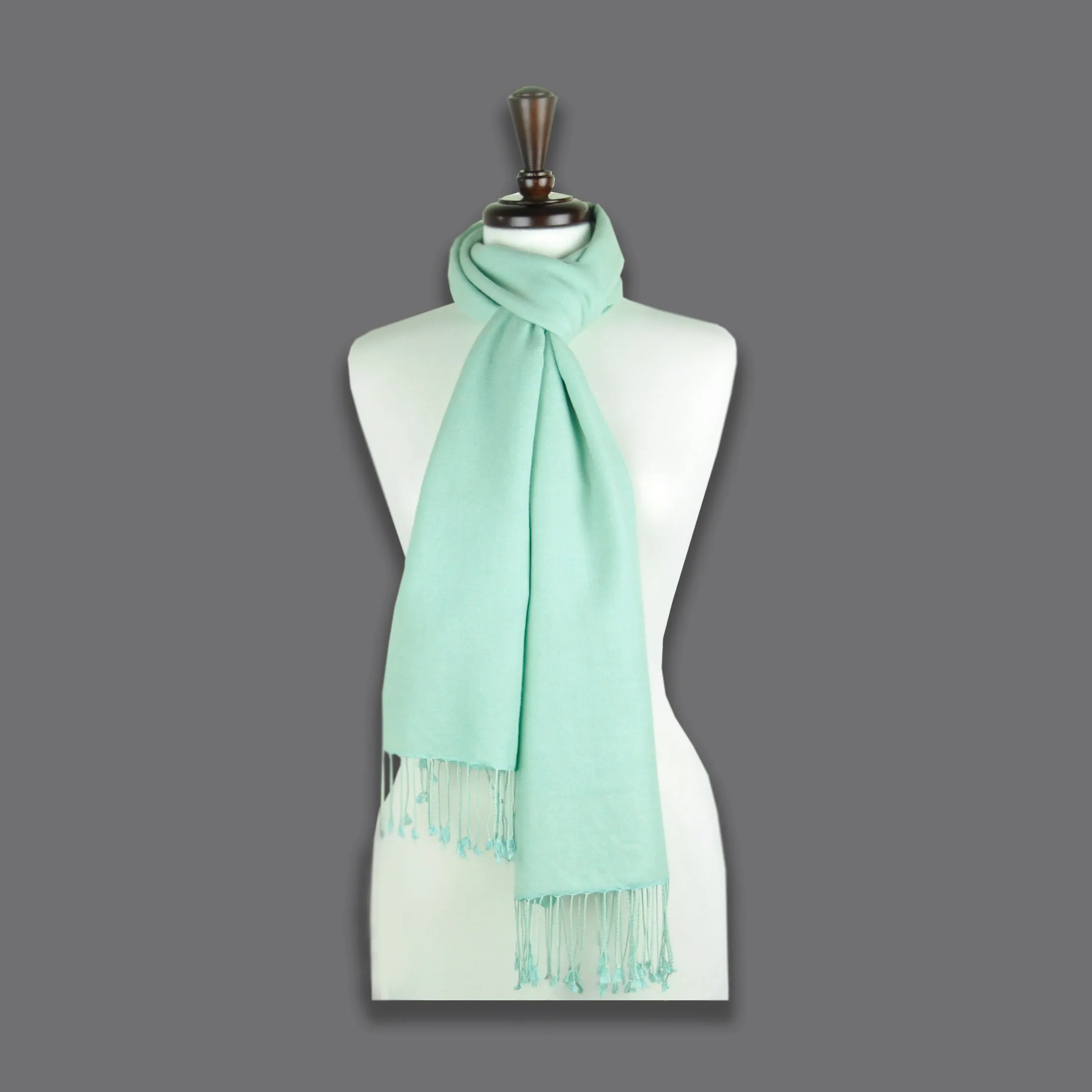 PASHMINA SCARF - Teal - 78x28"