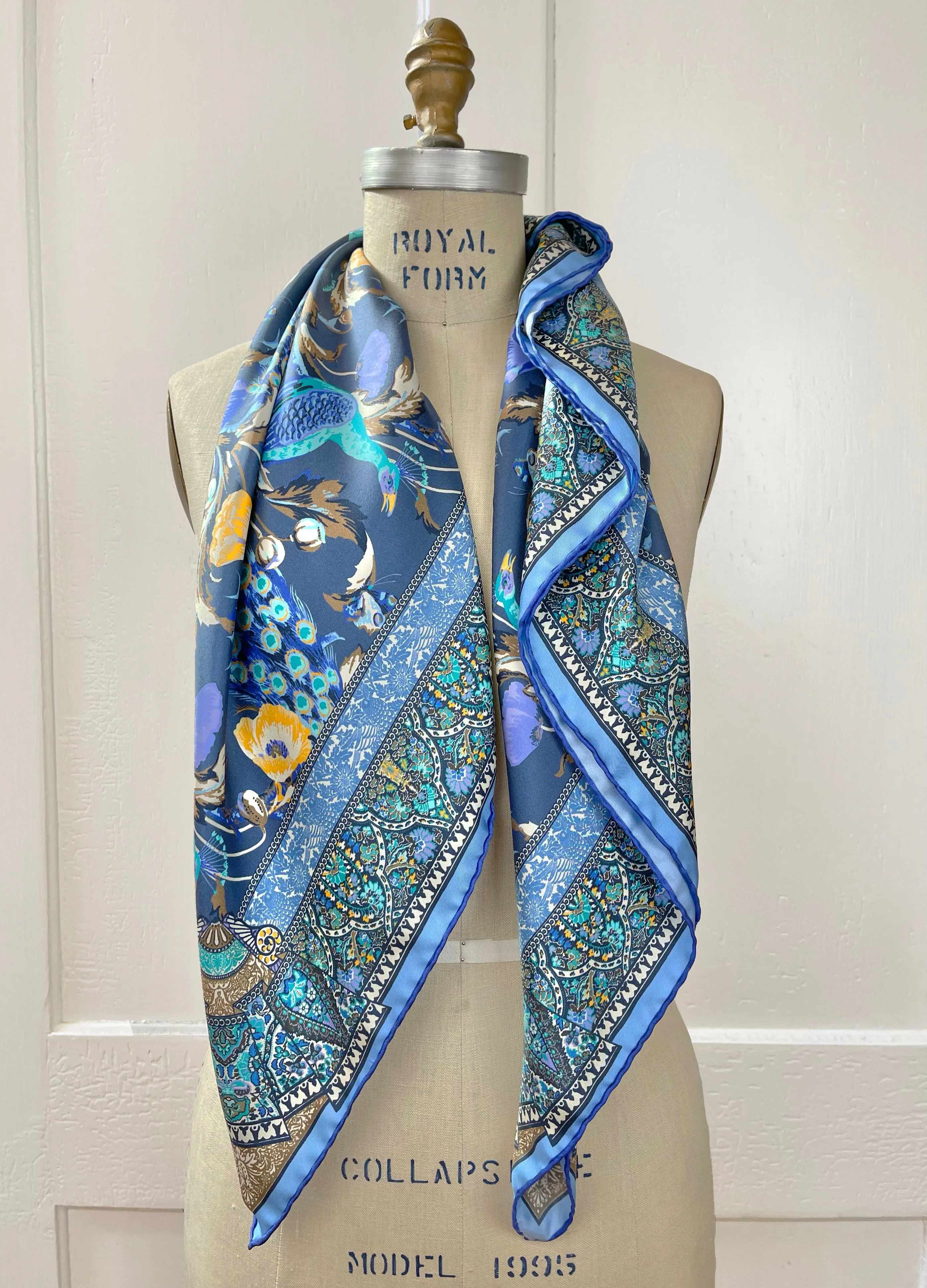 Personalized Poppy Peacock Party Scarf