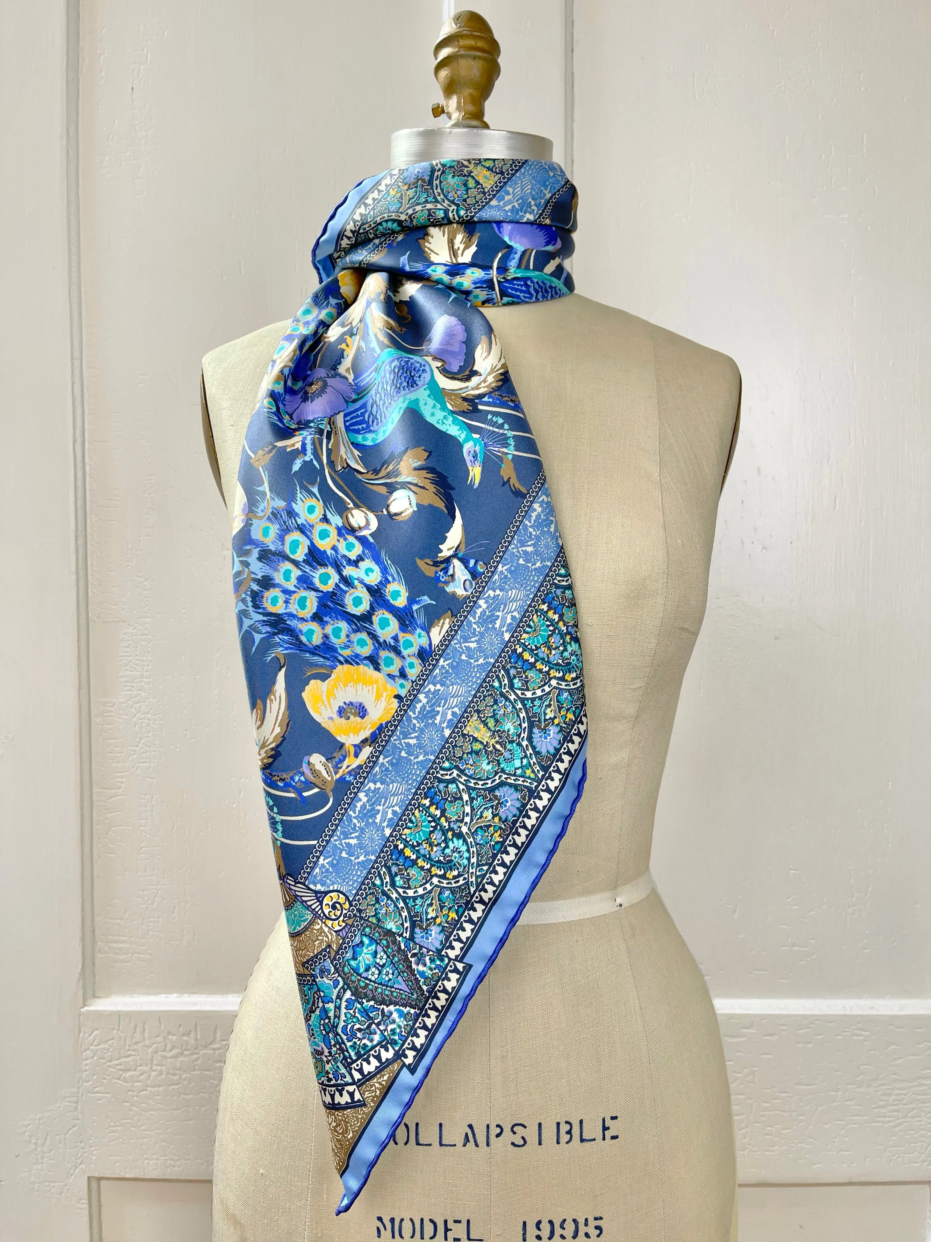 Personalized Poppy Peacock Party Scarf