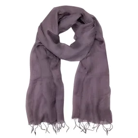 Plum Khmer Silk Scarf by SLATE   SALT