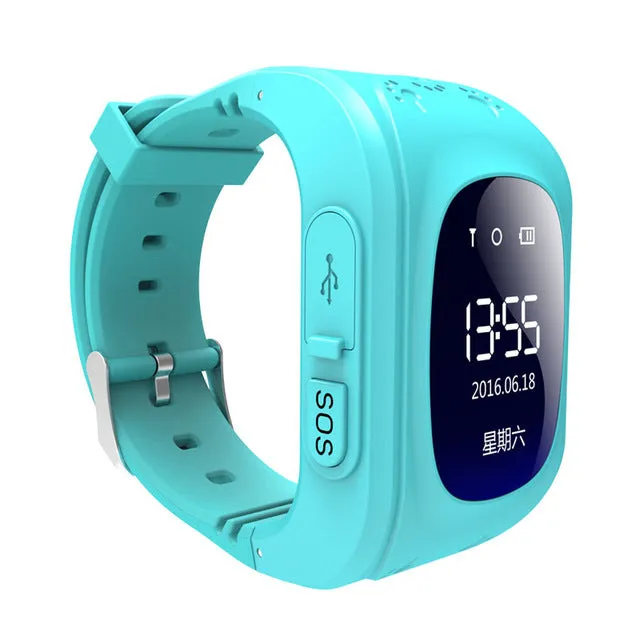 Q50 OLED Screen GPS Smart Kid Watch SOS Call Location Finder Locator Tracker for Childreb Anti Lost Monitor Baby Wristwatch