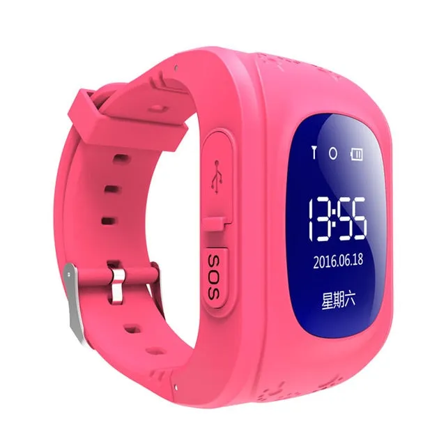 Q50 OLED Screen GPS Smart Kid Watch SOS Call Location Finder Locator Tracker for Childreb Anti Lost Monitor Baby Wristwatch