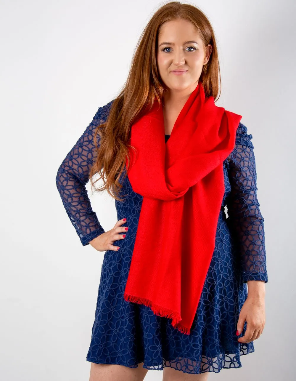 Red Cashmere Pashmina