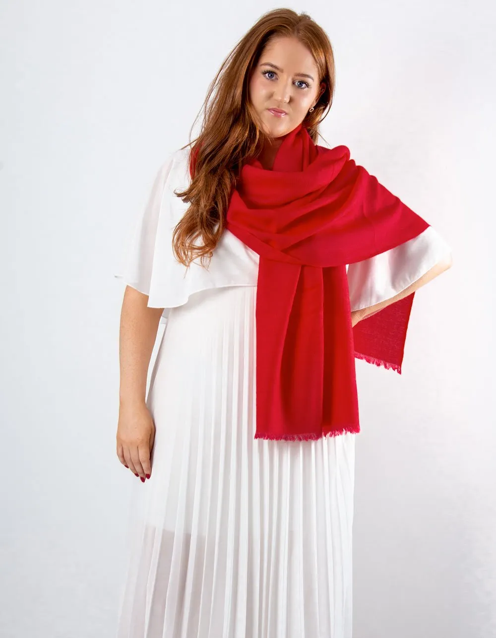 Red Cashmere Pashmina