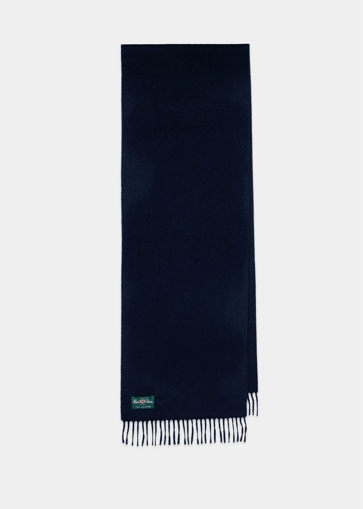 Risbury Men's Cashmere Plain Scarf In Navy