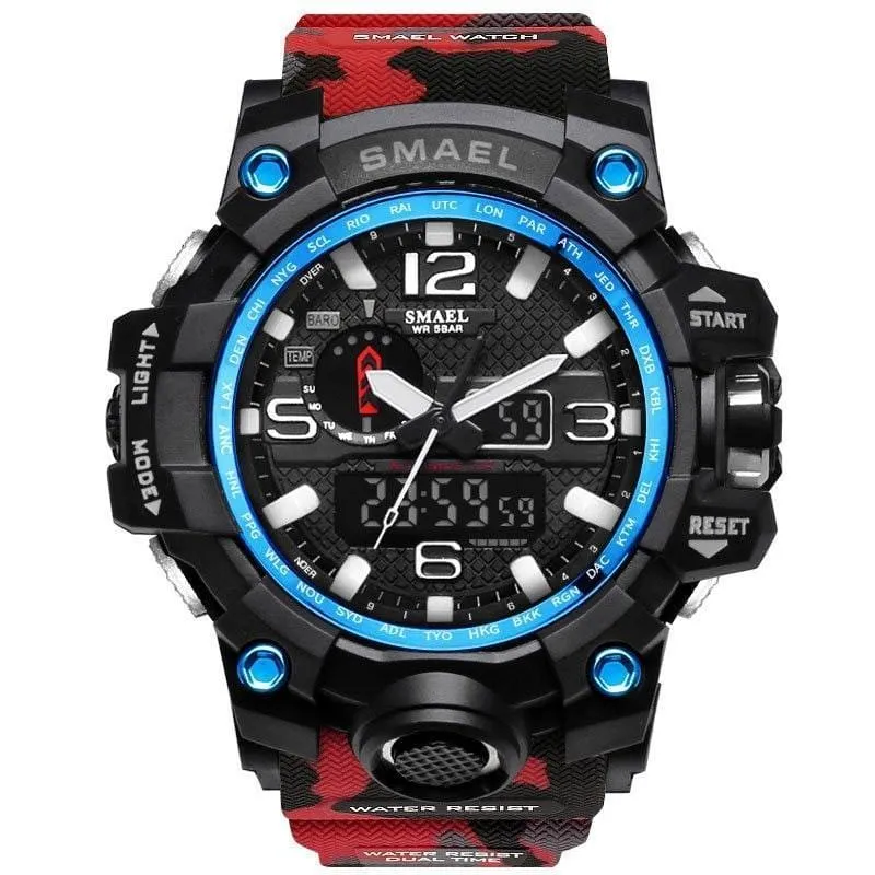 Rugged Sports Watches for Men with Digital and Analogue Display