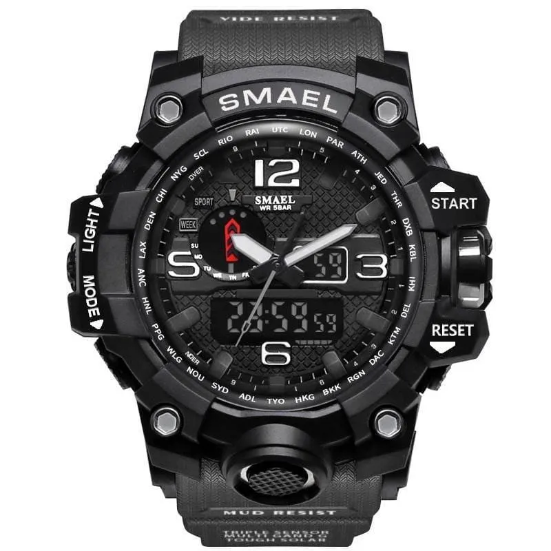 Rugged Sports Watches for Men with Digital and Analogue Display