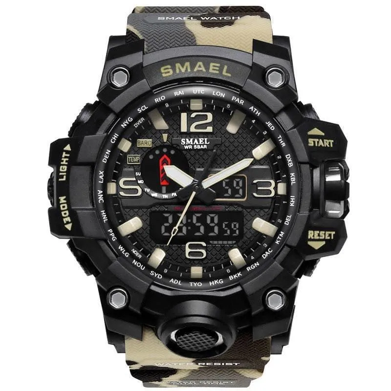 Rugged Sports Watches for Men with Digital and Analogue Display