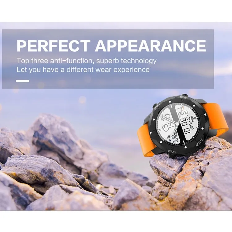 S3 1.39 inch OLED Screen Display Bluetooth Smart Watch, IP67 Waterproof, Support Compass / Heart Rate Monitor / SIM Card / GPS Navigation, Compatible with Android and iOS Phones(Orange)