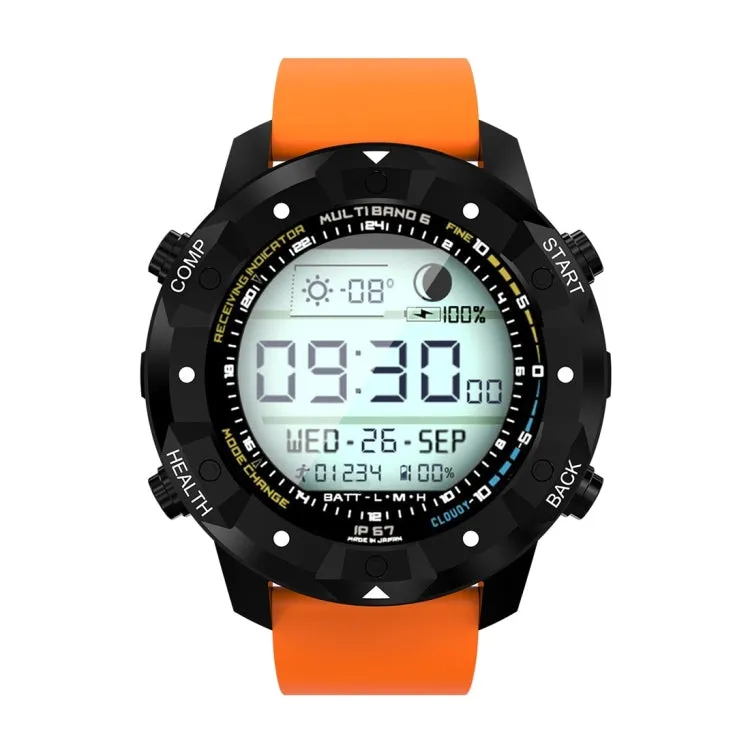 S3 1.39 inch OLED Screen Display Bluetooth Smart Watch, IP67 Waterproof, Support Compass / Heart Rate Monitor / SIM Card / GPS Navigation, Compatible with Android and iOS Phones(Orange)