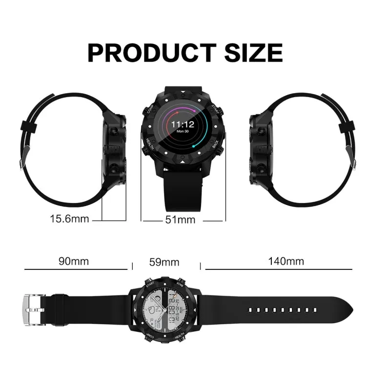 S3 1.39 inch OLED Screen Display Bluetooth Smart Watch, IP67 Waterproof, Support Compass / Heart Rate Monitor / SIM Card / GPS Navigation, Compatible with Android and iOS Phones(Orange)