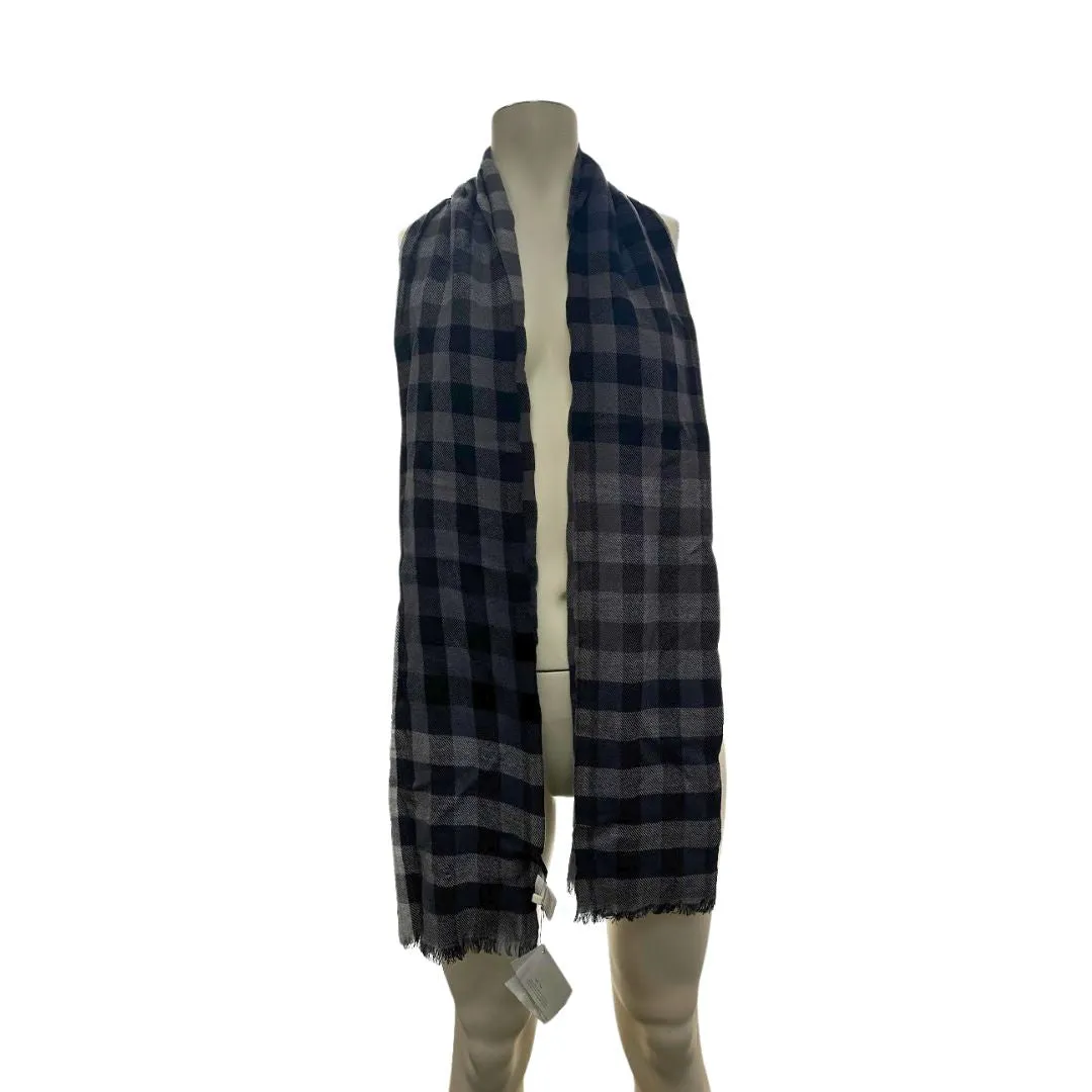 Salvatore Ferragamo Checked Wool Scarf