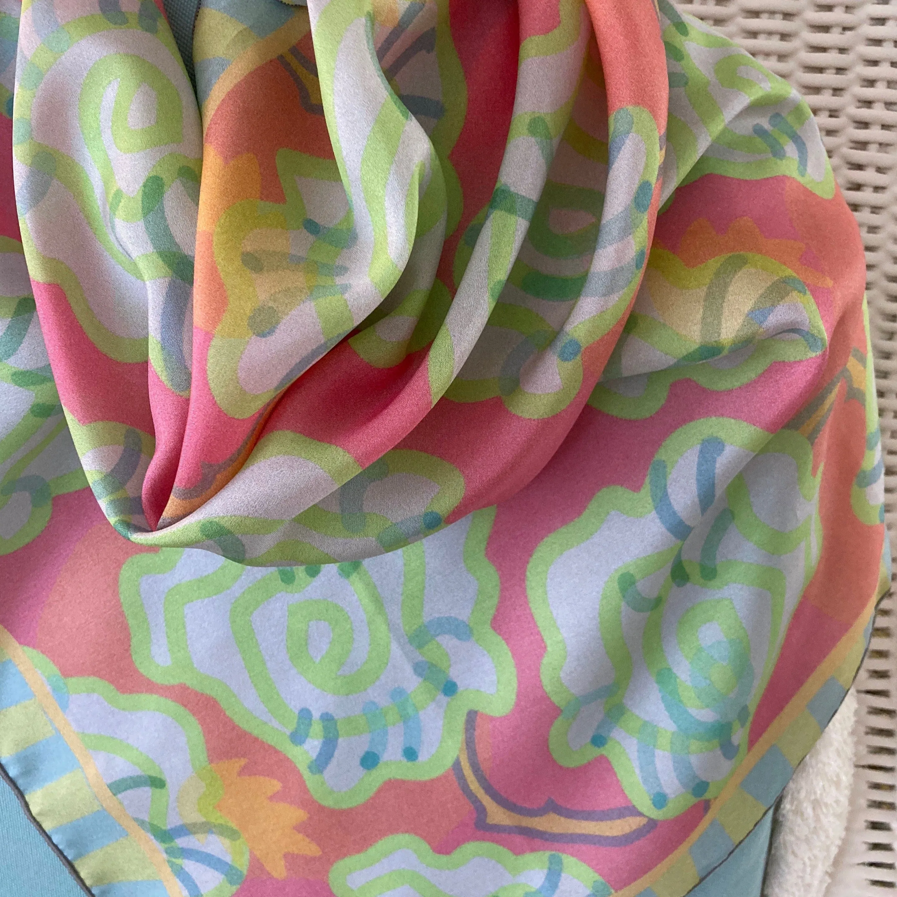 Silk Scarf, "Porch"