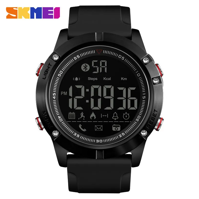 SKMEI Sports Bluetooth Digital Wristwatches Fashion Smart Watch Men Pedometer Calorie Remote Camera LED Military Watches Relogio