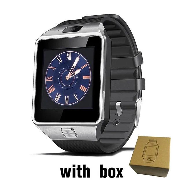 Smart Watch Clock With Sim Card Slot Push Message Bluetooth Connectivity Android Phone Better Than DZ09 Smartwatch Men Watch