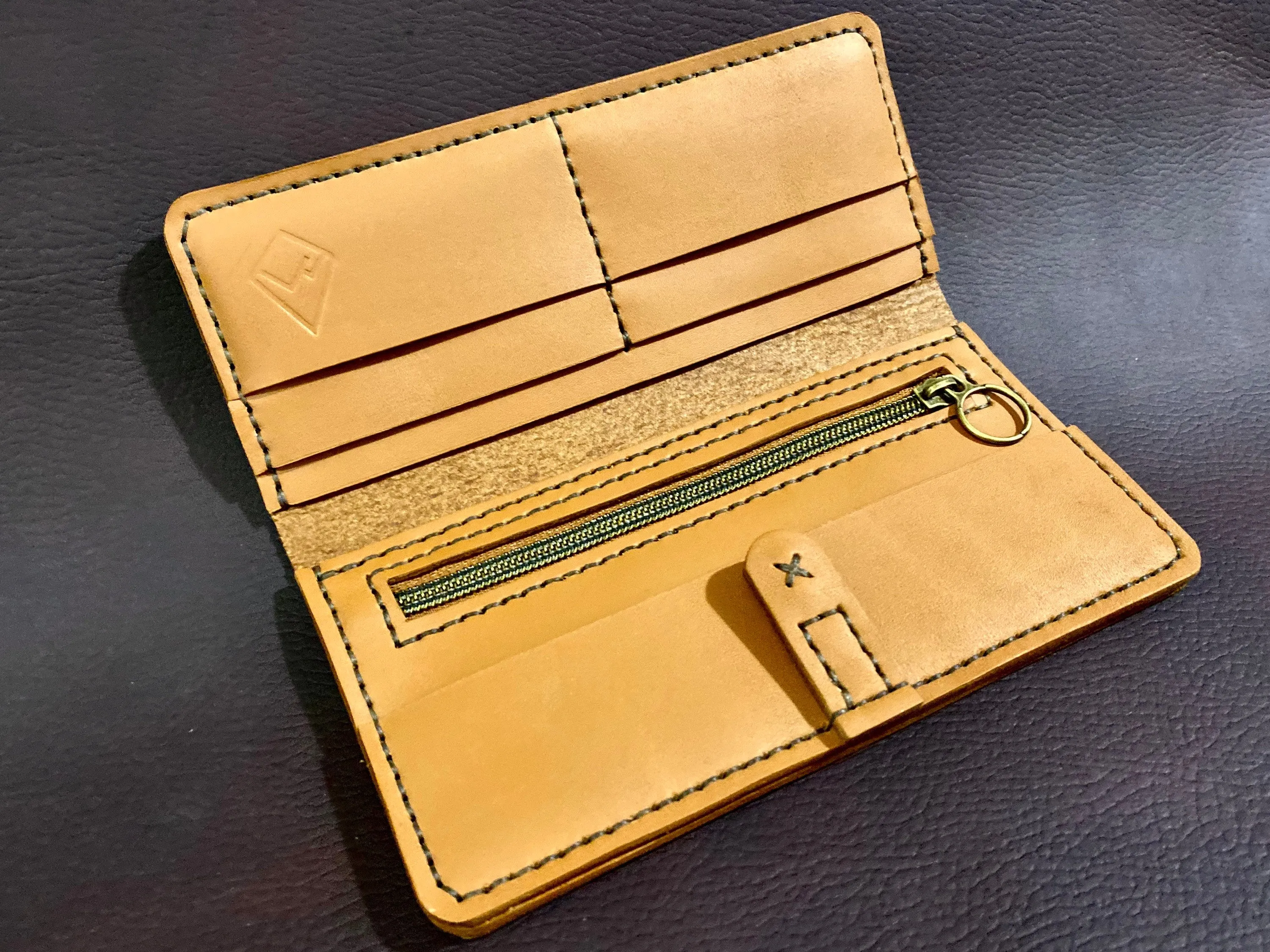 The Stagecoach | 8-Card Zippered Long Wallet