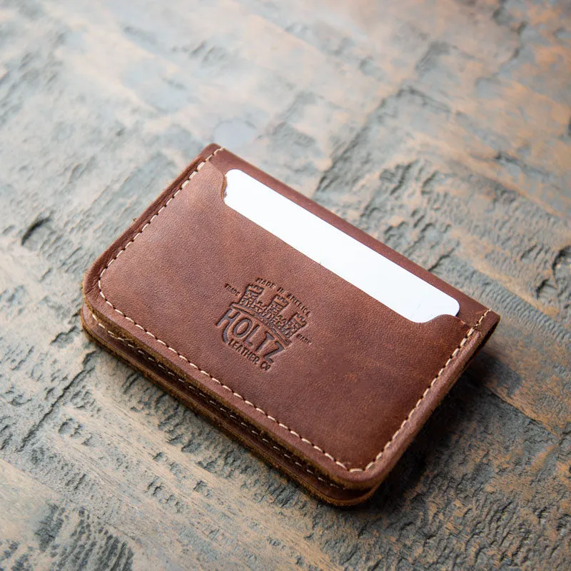 The Tennessee Gates Personalized Fine Leather Bifold Money Clip Wallet with Tennessee Logo